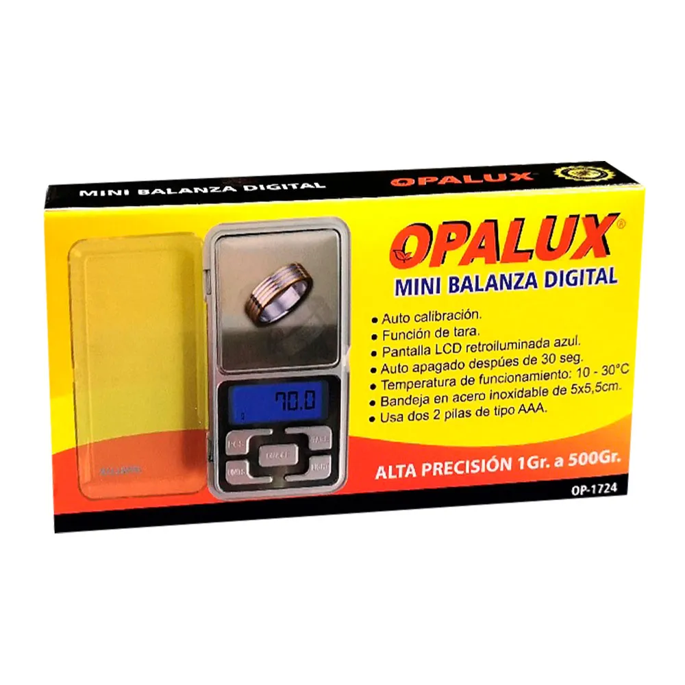 Balanza Digital Mini 1Gr - 200Gr 2Pilas AAA