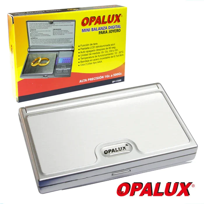 Balanza Joyero Digital Mini 1Gr A 500Gr "OPALUX" Gr-Onz 