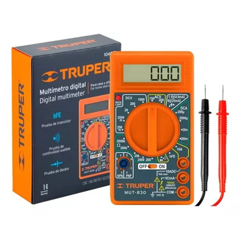 Multitéster Digital Escolar, TRUPER