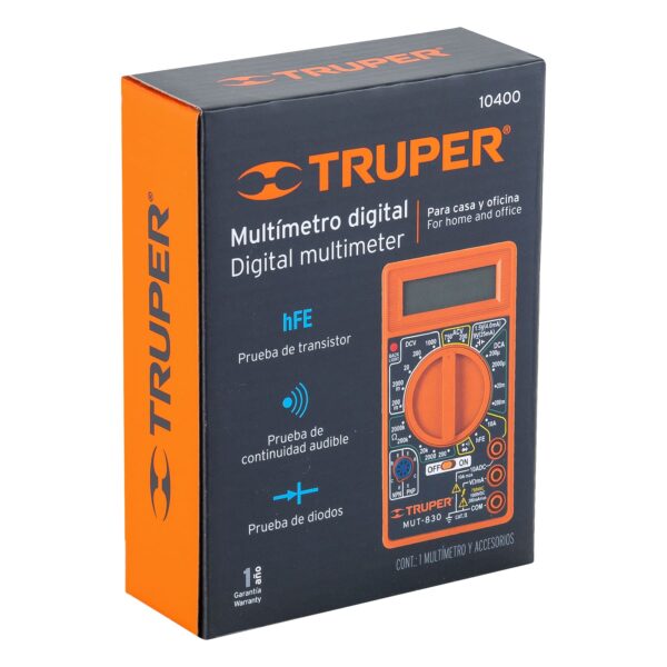 Multitéster Digital Escolar, TRUPER