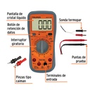 Multitéster Digital para Mant. Automotriz con RMS Verdadero, TRUPER 10403