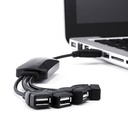 SWITCH 4 PUERTOS HUB USB 2.0 LED