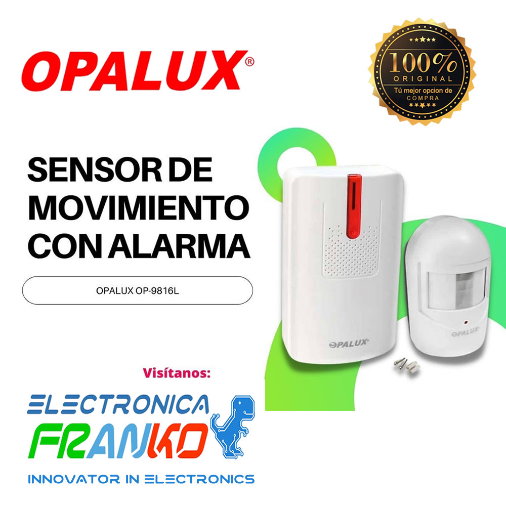 Alarma Sensor Inalambrico "Opalux" Infrarojo De Movimiento