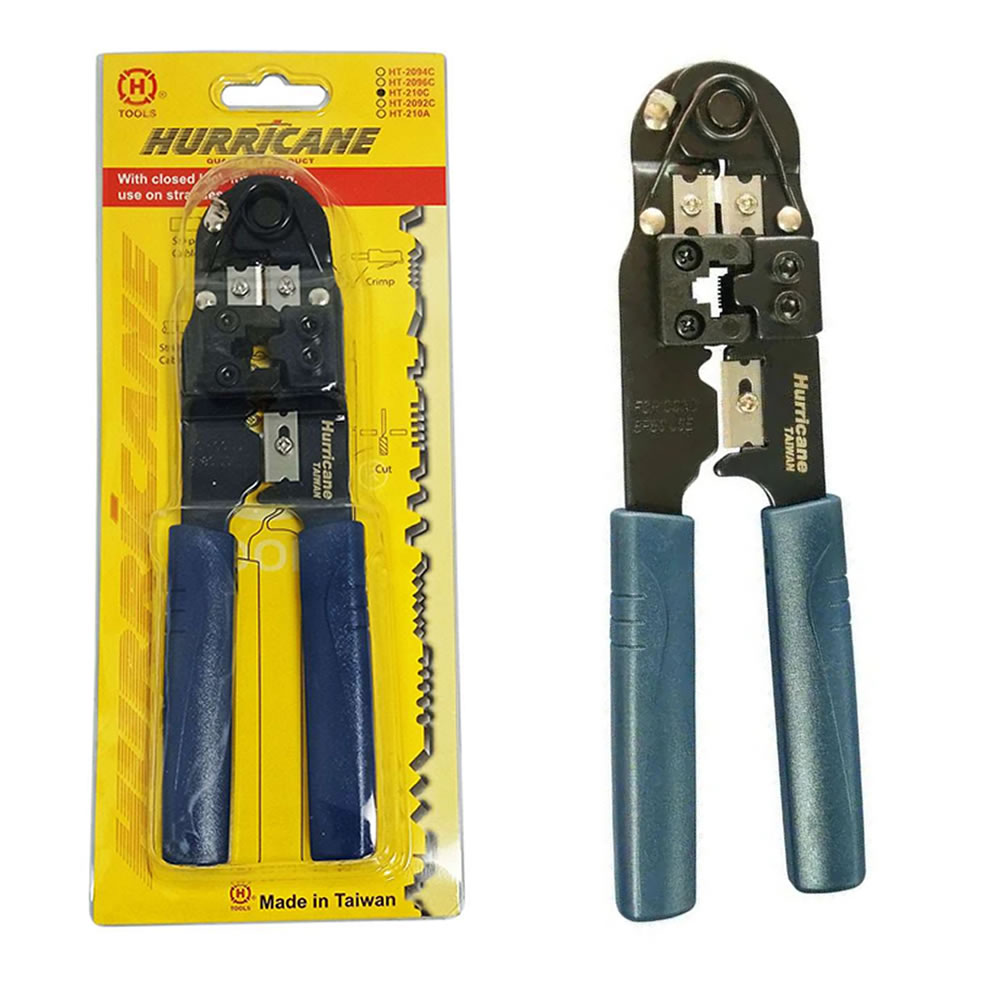 Alicate Telefónico "Hurricane" 8P8C (Rj-45) Cat5E, Azul