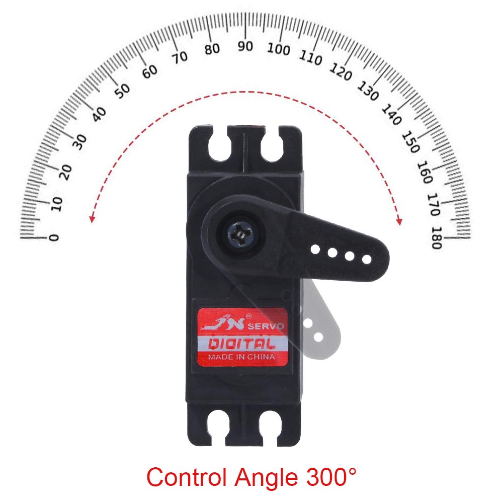 Servo Motor Digital de Alto Torque 300 Grados 25Kg Metal