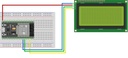 Display LCD Verde 4x20 Caracteres con Mod. I2C PCF8574  