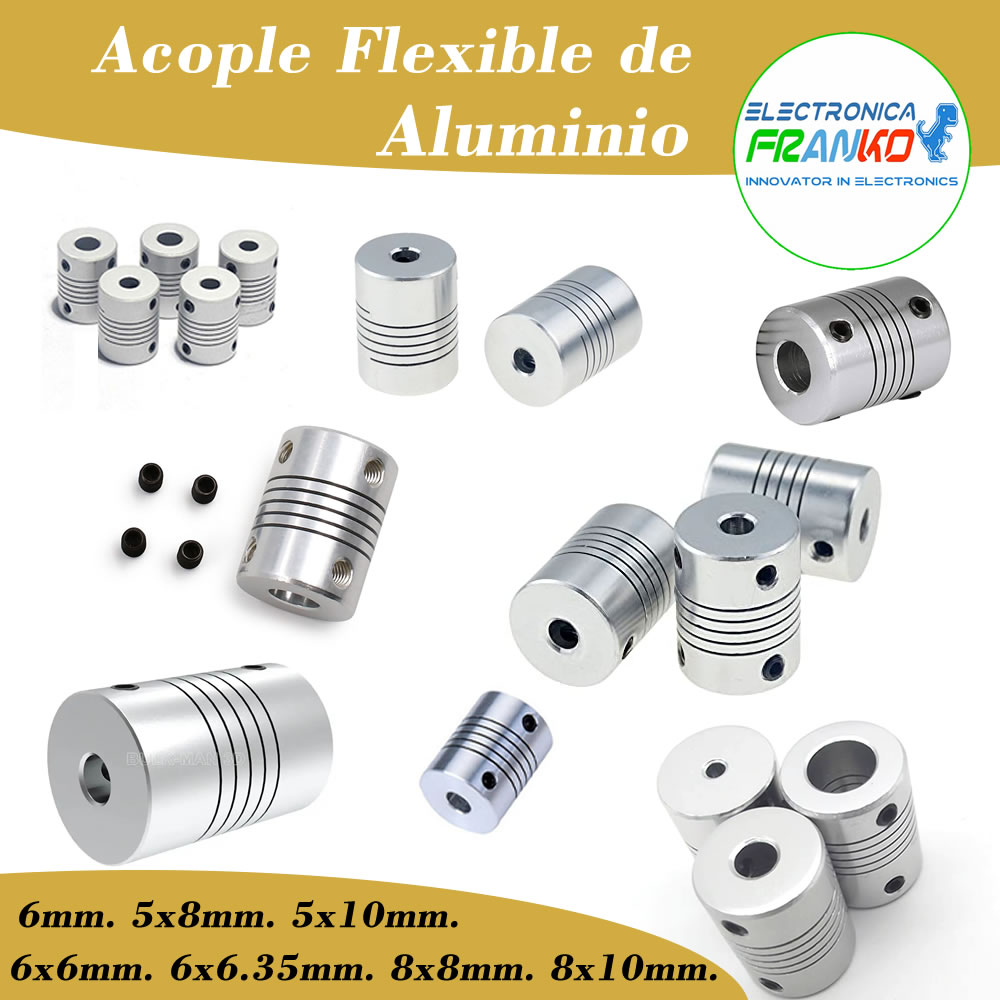 Acople Flexible de Aluminio de 5x8 D19 L25