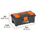 CHA-14NC Caja para Herramienta de 14" con Compartimentos, TRUPER 11139