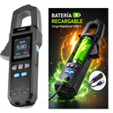 Pinza Amperimétrica Inteligente FNIRSI DMC-100 | 600A AC/DC | Batería Recargable