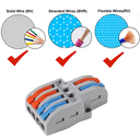 Conector de Conexion Rápida 2 a 2 (28–12 AWG) – Terminal de Empalme en Línea Aislados Grande