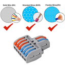 Conector de Conexion Rápida 2 a 2 (28–12 AWG) – Terminal de Empalme en Línea Aislados Grande