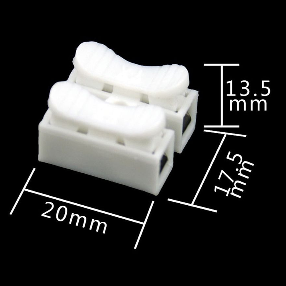 Conector de Conexion Rápida 2 a 2 (28–12 AWG) – Terminal de Empalme en Línea Aislados 