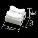 Conector de Conexion Rápida 2 a 2 (28–12 AWG) – Terminal de Empalme en Línea Aislados 