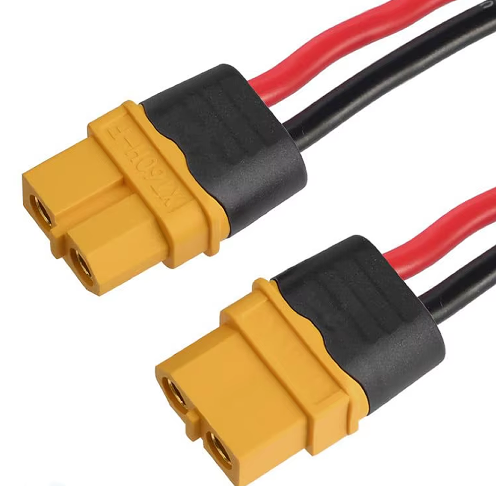 Conector XT60H Macho con Capucha de Protección para Baterías LiPo RC, Drones FPV y Autos