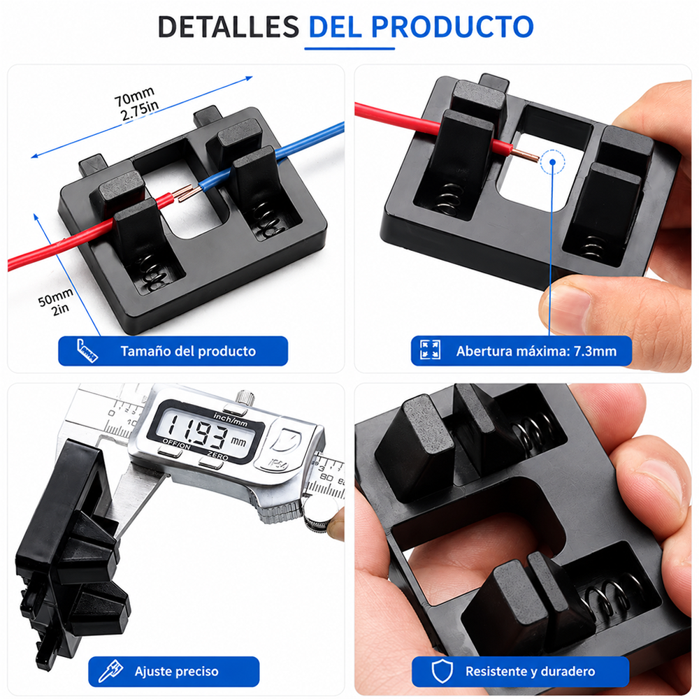 Soporte Ajustable para Sujeción, Empalme y Soldadura de Cables