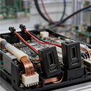 Conector de Panel Doble USB Tipo C Hembra para Carga y Datos