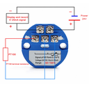 Transmisor de Temperatura PT100 a 4-20mA 24VDC -50-150 Celsius