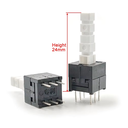 Interruptor Push Button 6 Pines 8x8mm Largo Tipo Switch Para PCB      