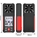 HT605 Anemometro Digital, con Temperatura y Humedad HABOTEST 