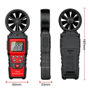HT625B Anemometro Digital, Medidor de Velocidad del Viento HABOTEST USB 