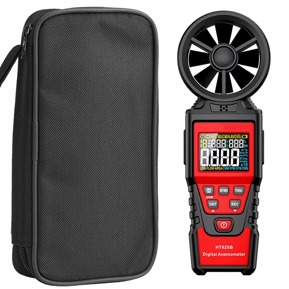 HT625B Anemometro Digital, Medidor de Velocidad del Viento HABOTEST USB 