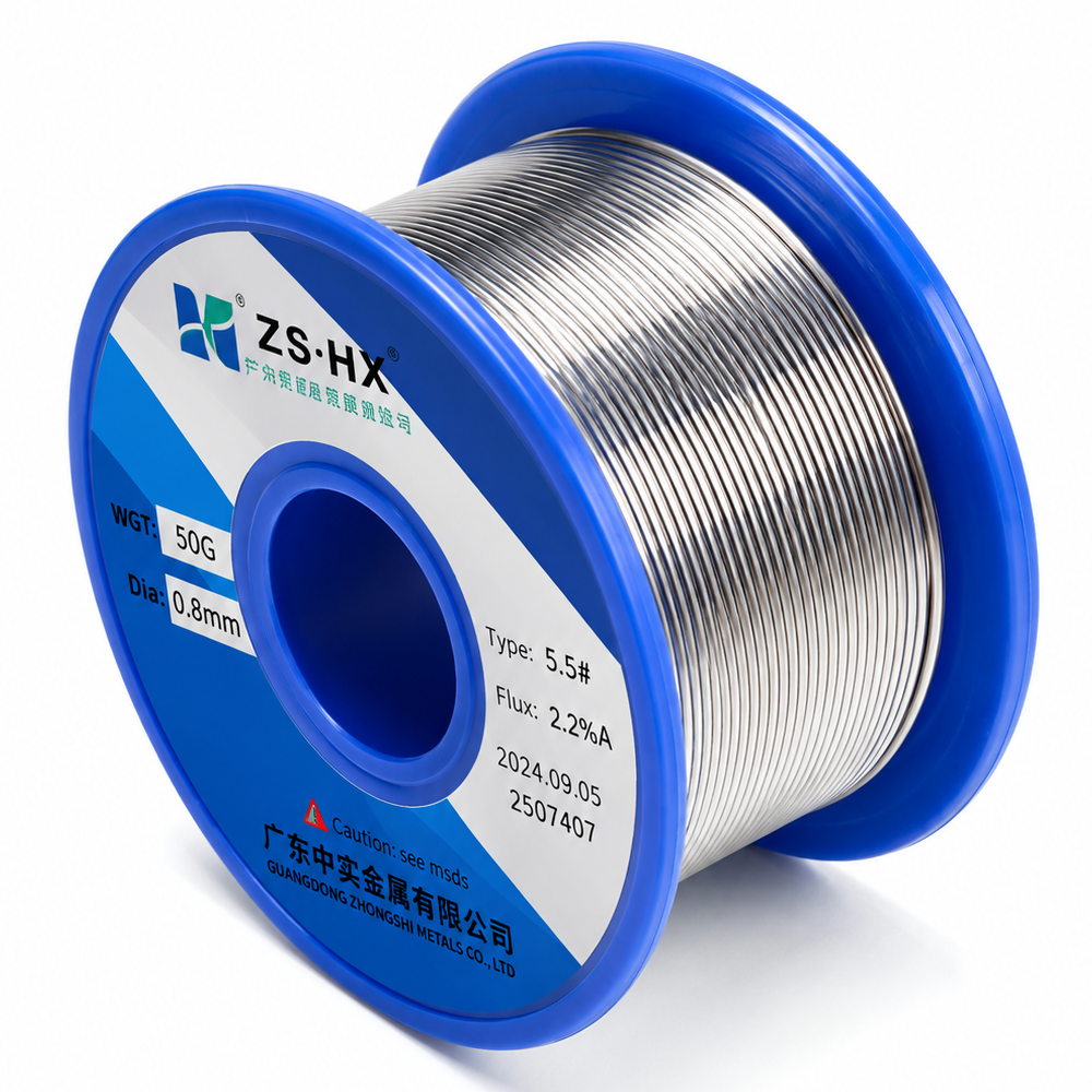 Estaño para Soldar en Carrete de 50gr de 0.8mm