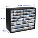  ORG-44 Organizador Gavetero de 7 Niveles con 44 Gavetas, TRUPER