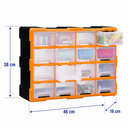 Organizador Termoplástico 16 Gavetas Grandes Horizontal