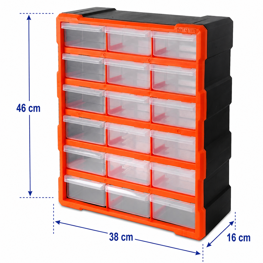 Organizador Termoplástico 18 Gavetas Grandes Vertical