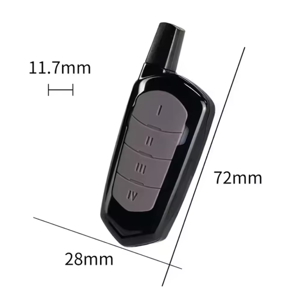 Control Remoto T/Llavero 4 Canales 4 Botones Frecuencia 433Mhz 