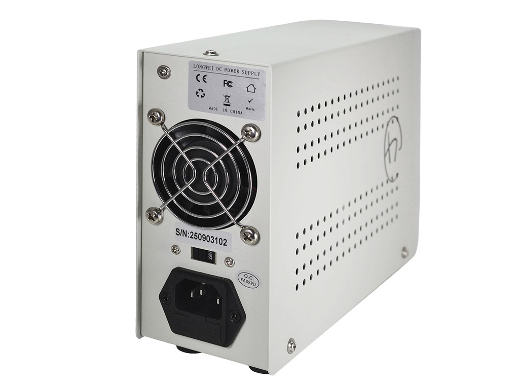 Fuente Regulable de 0-32VDC 0-10A. Fuente de Laboratorio, Tamaño 7x16x22cm