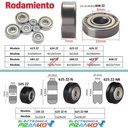 Rodamiento miniatura de 4x13x5mm 624ZZ
