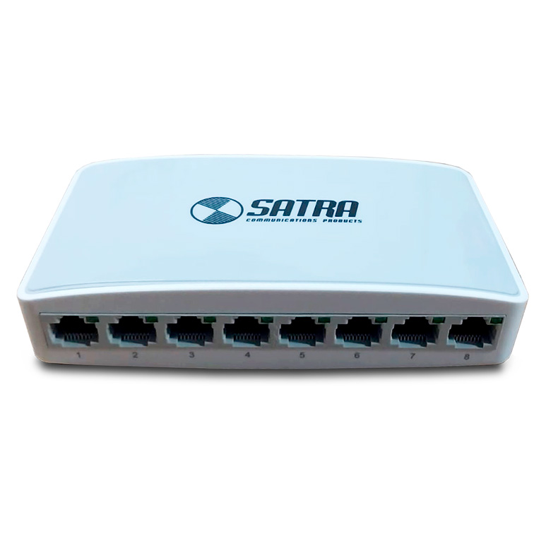 SWITCH 8 PUERTOS 10/100 DESKTOP SATRA    1301080000