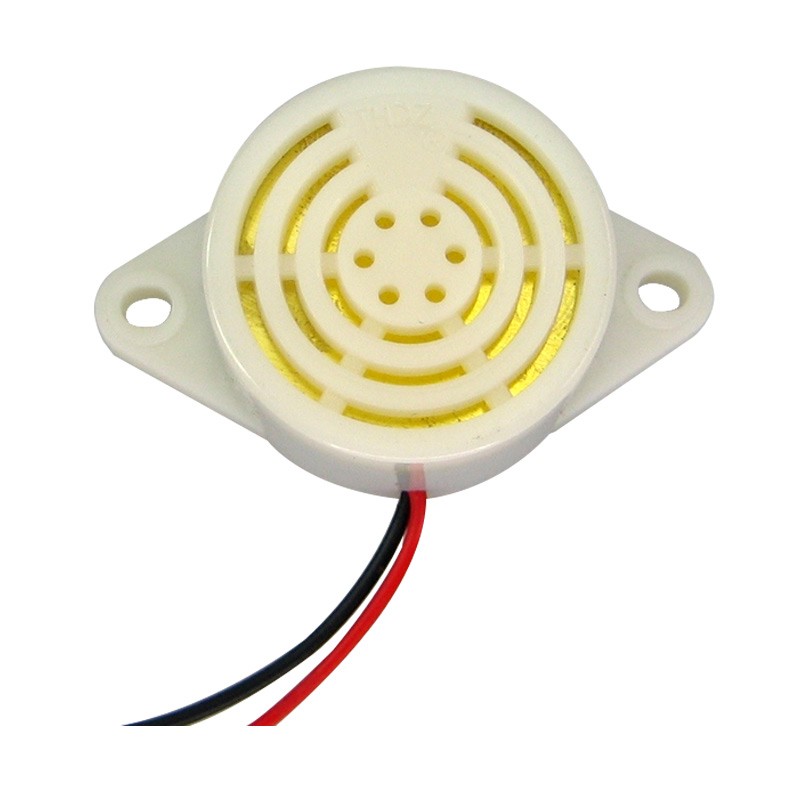 Zumbador Buzzer de Sonido Continuo VT: 3-24 VCC Tamaño: 30mm x 15mm