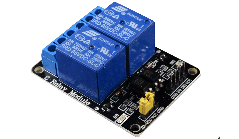 SRD05-X2PCB Módulo de 2 Relay en Circuito Impreso