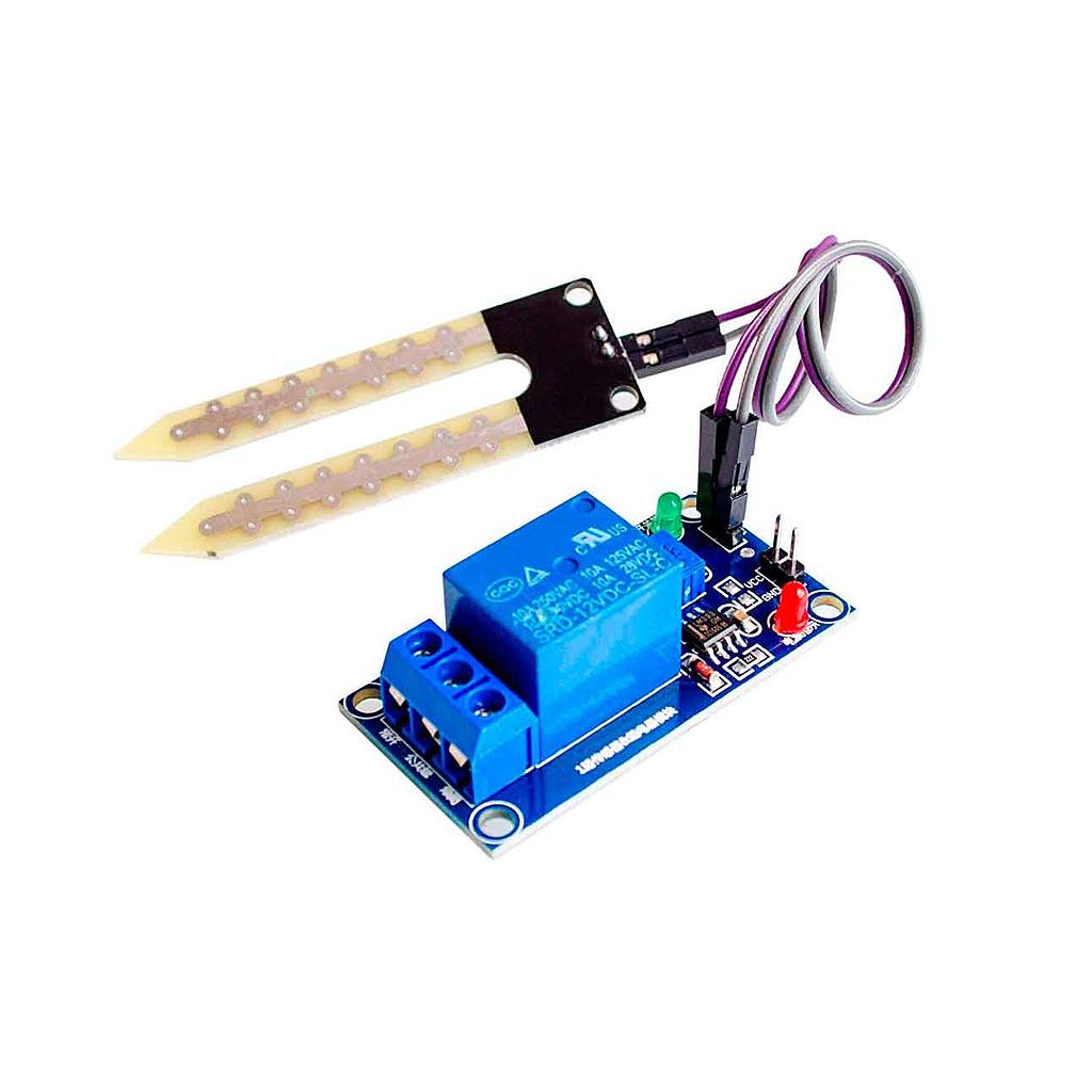 SENSOR DE HUMEDAD EN IMPRESO SON RELE