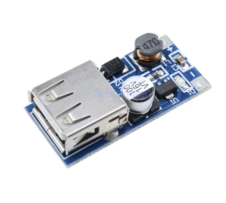 SUP-5VUSB Modulo Convertidor DC-DC Elevador de Voltaje 0,9 V - 5V a 5V 600mA con Salida USB