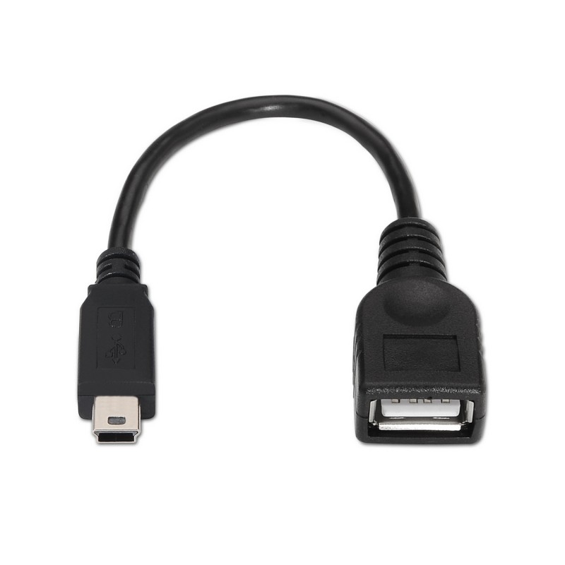 Cable USB Hembra/A a Mini 5 Pin USB2.0 / 30cms.