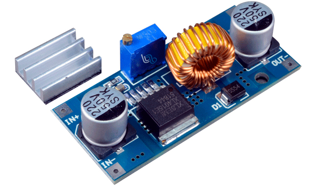 XL4015-PCB Conversor DC-DC Step Down Ajustable 5A con XL4015