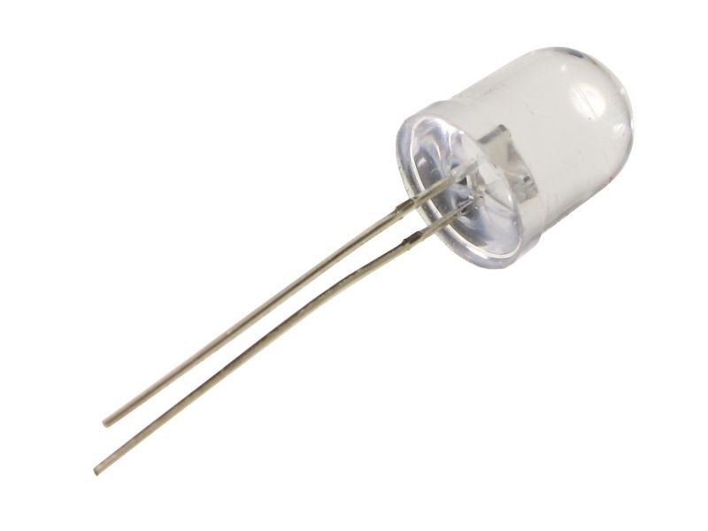 Led Blanco 10mm Transparente