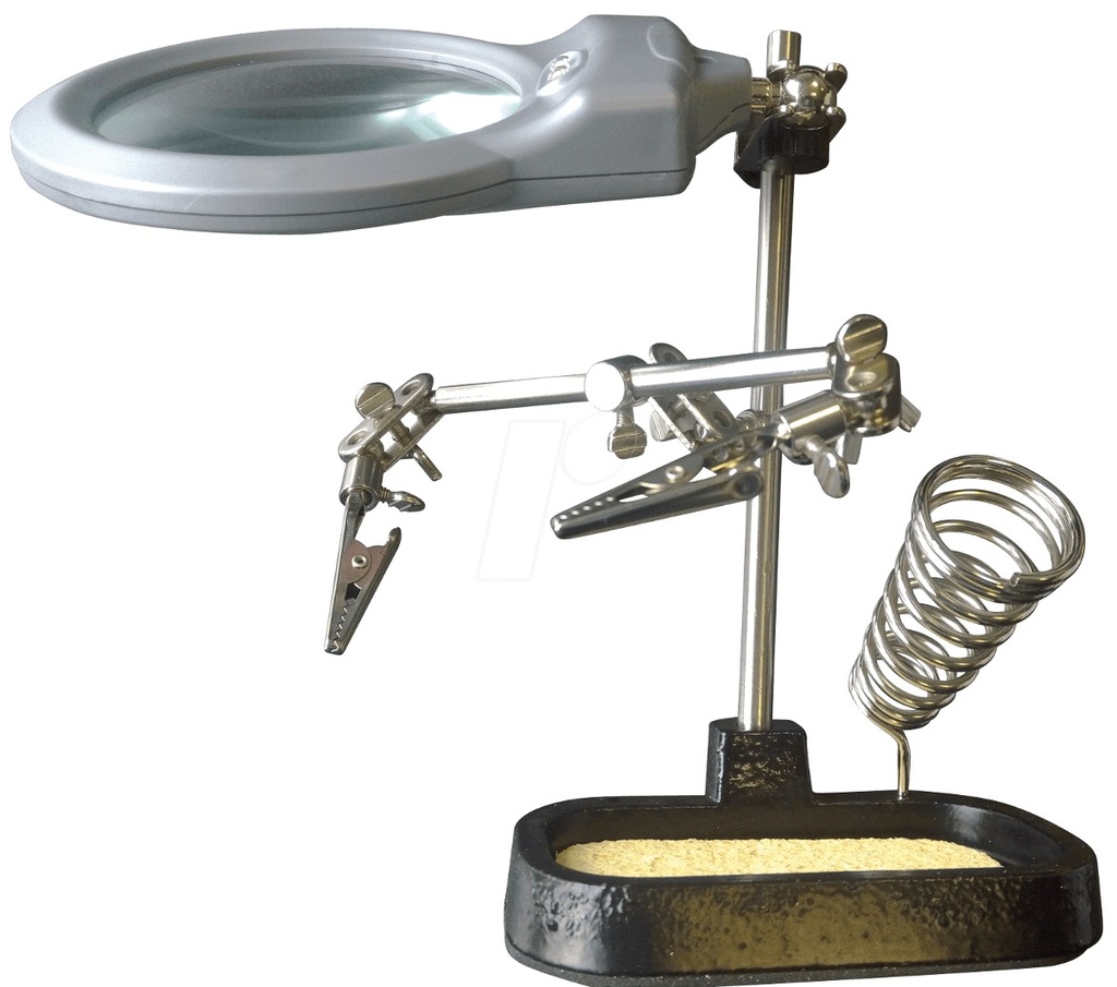 Soporte P/Circuitos C/Lupa 9cm