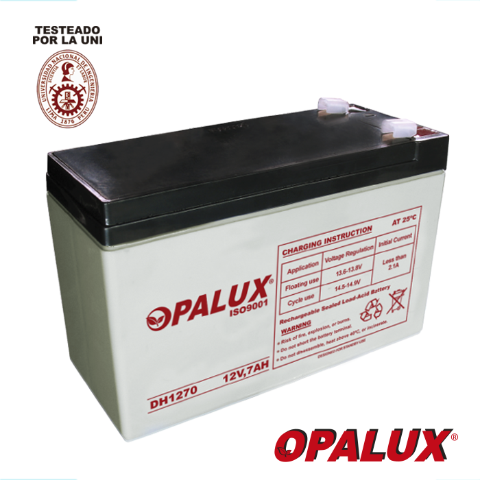 DH-1270 Batería Seca 12V 7AH OPALUX