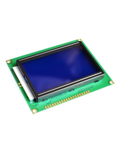 Display Grafico Lcd BL Azul 128X64 Comp KS0108