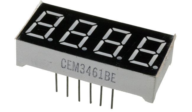 Display Multiplexado 4 Dig. AC 15x30mm