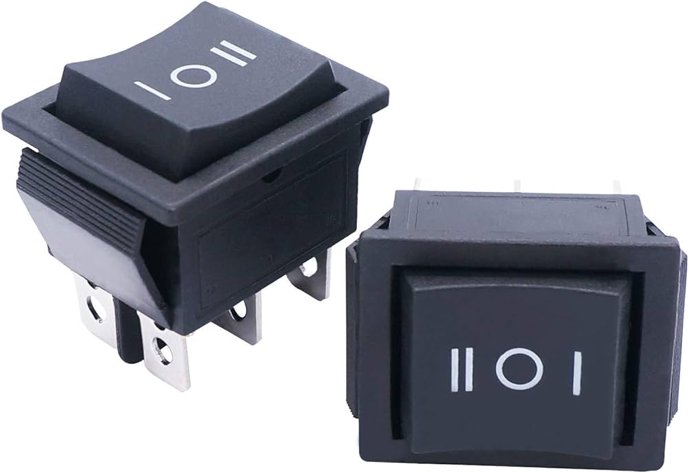 Interruptor 3 Posiciones 250V 16A 6Pines On Off On      