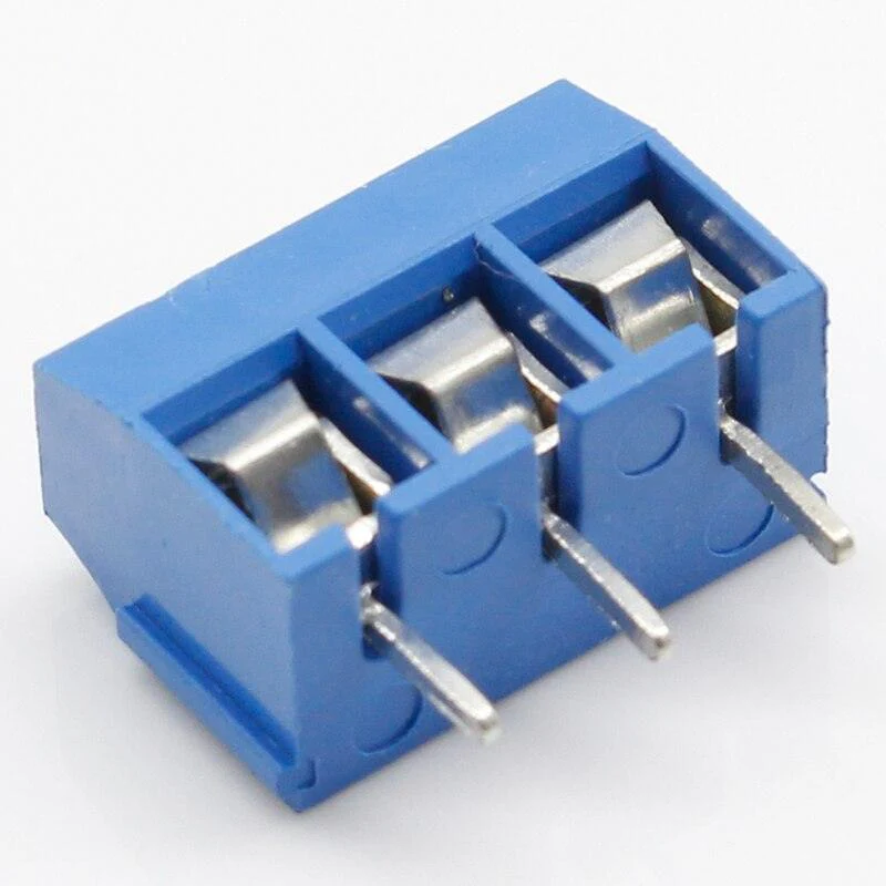 Bornera de Conexión Azul de 3 Vías KEFA 5mm