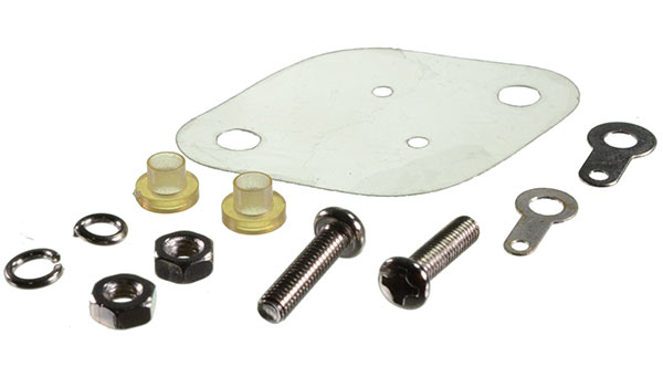 Mica Aislante P./Chapa con Accesorios