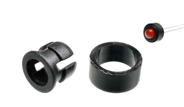 PORTALED DE 5MM PLASTICO A PRESION