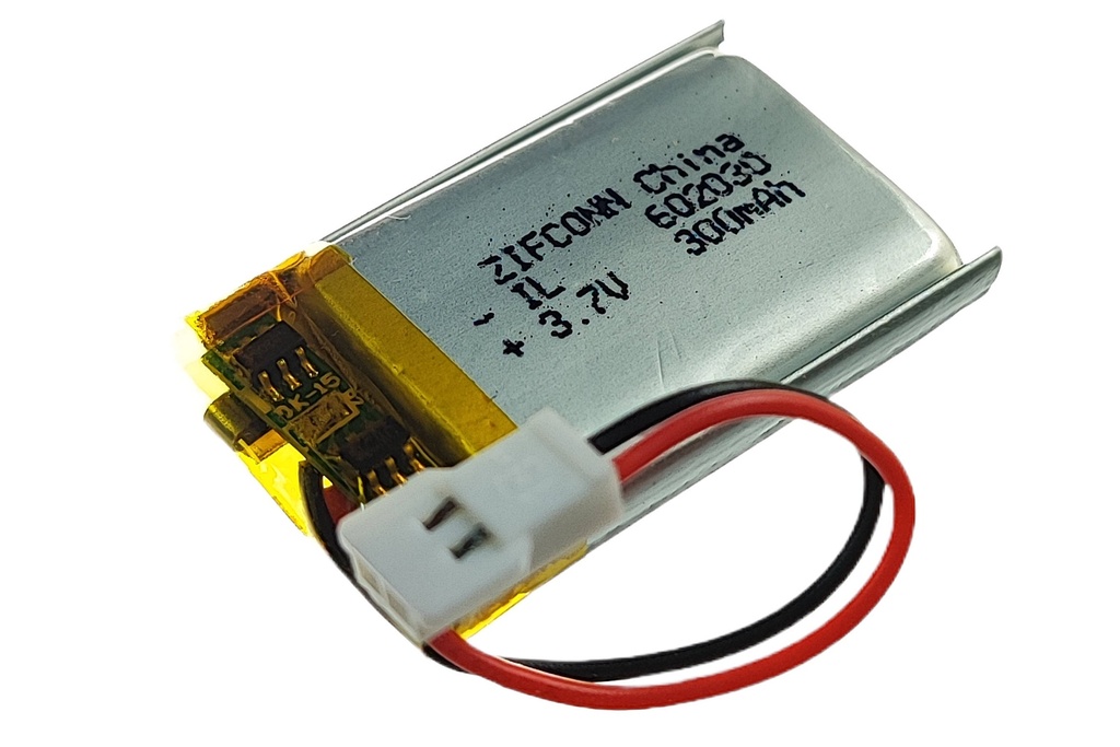 Bateria de 3V7 300mAH ION Litio Recargable