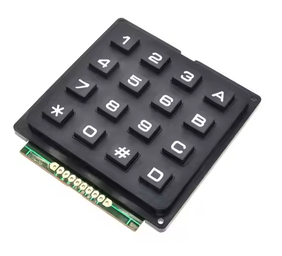 Teclado Matricial 4×4 de Botones – 16 dígitos